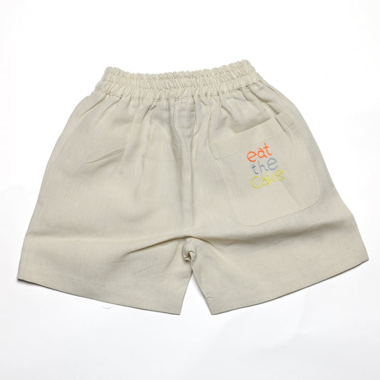 Linen Shorts / Eat The Cake Stitched