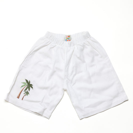 Linen Shorts / Palm Tree