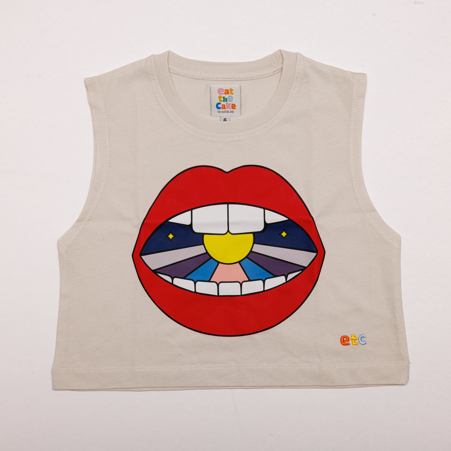 Sleeveless Tee Set / Lips