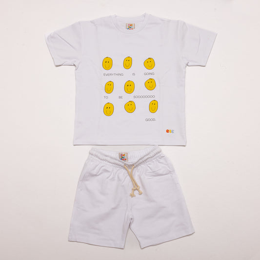 T-shirt Shorts Set / Smiley