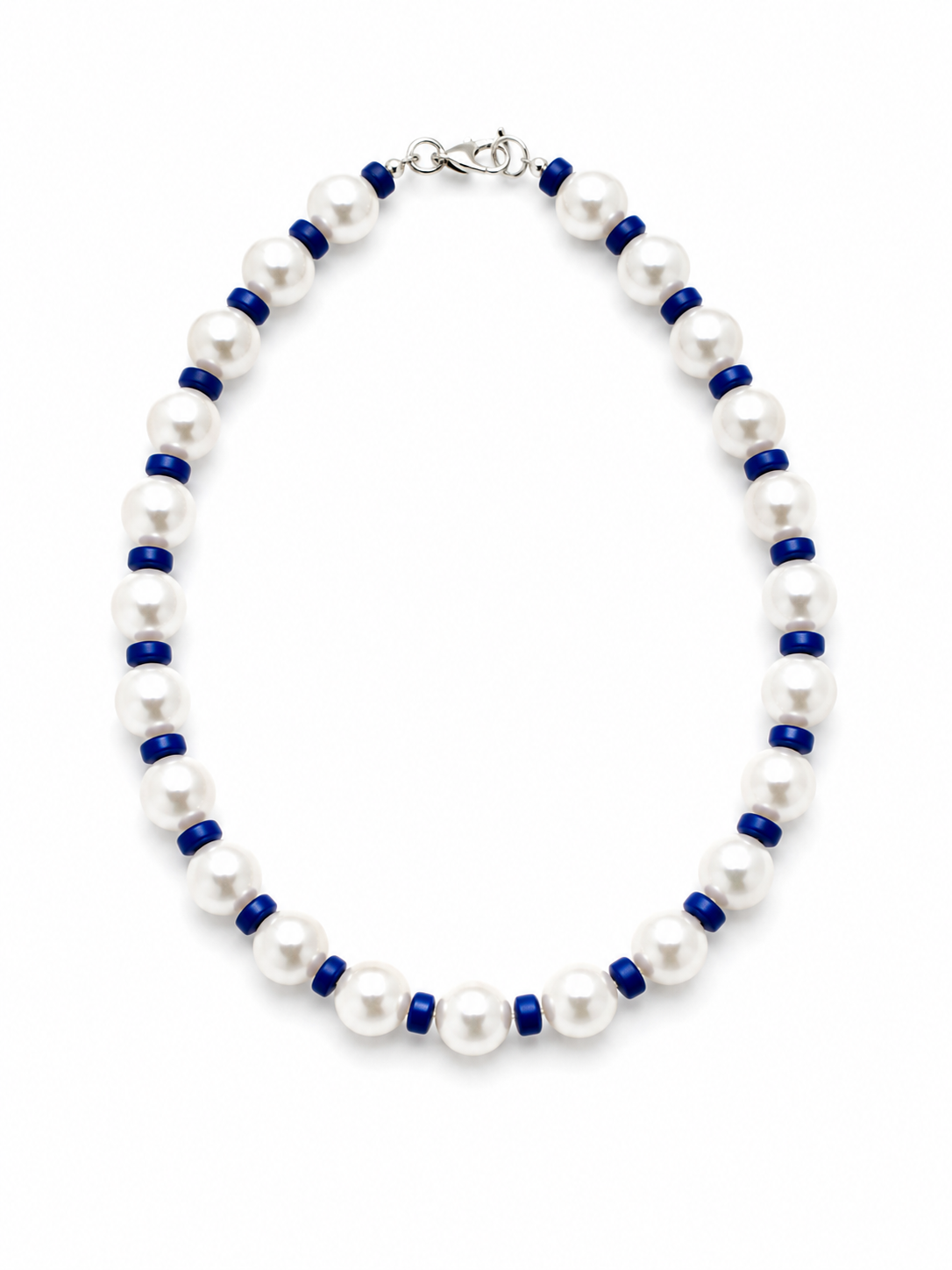 Blue pearl necklace