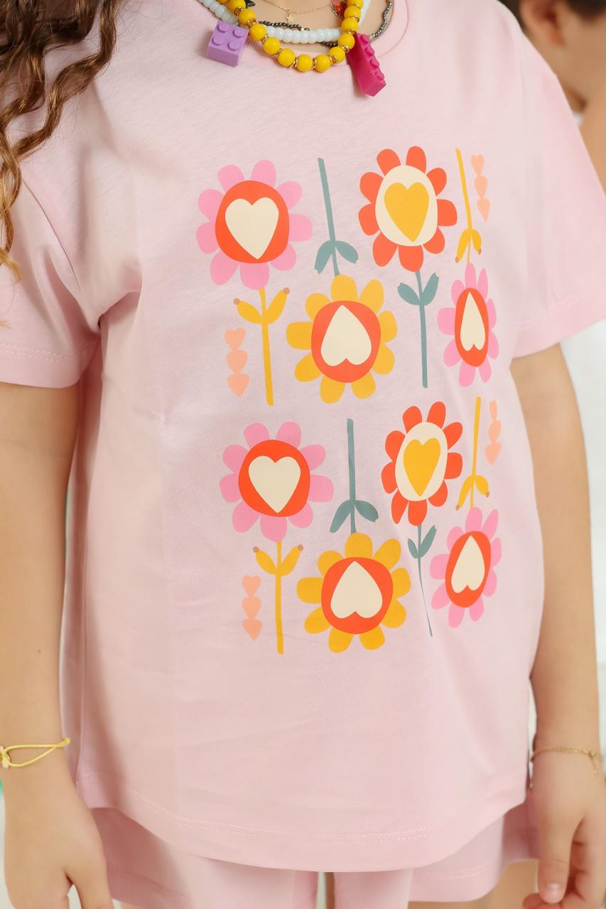 Pink heart t-shirt