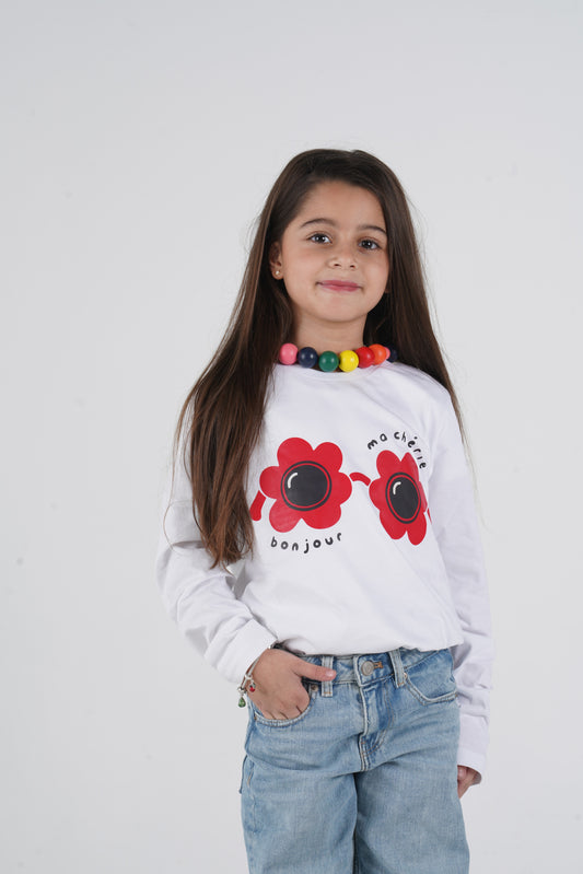 Girls Sweater / Bonjour :)