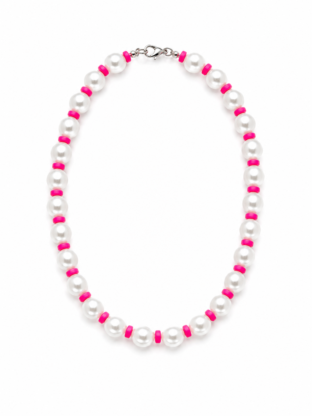 Pink pearl necklace