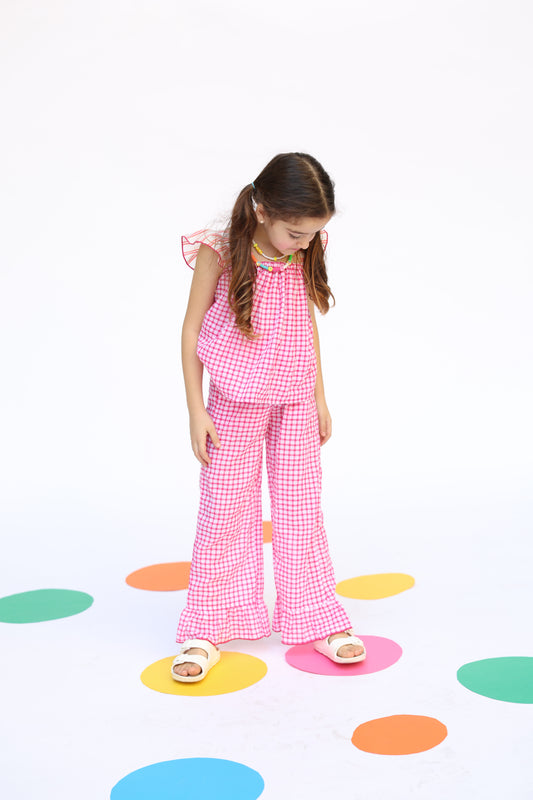 Set / Pink Checkered