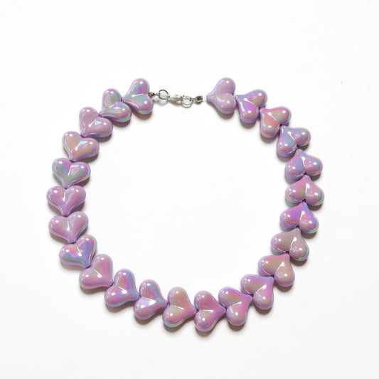Necklace / Purple Hearts