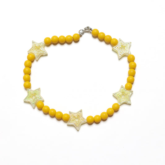 Necklace / Yellow Stars