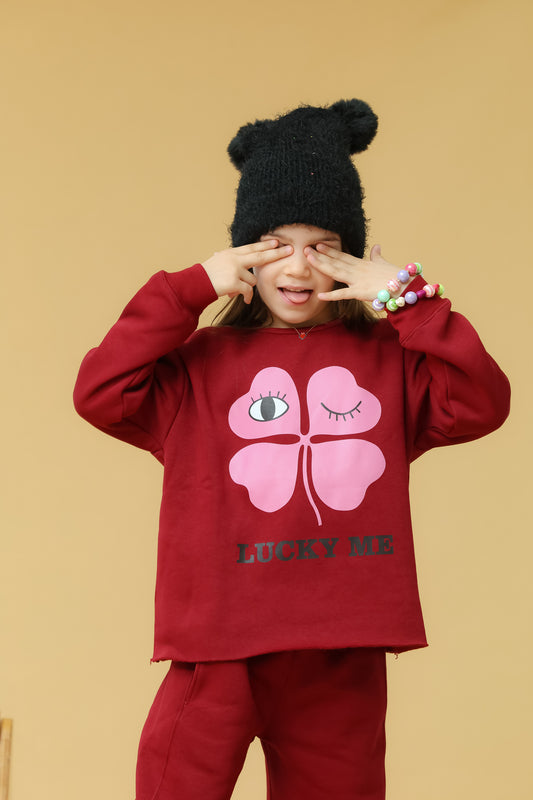 Set / Lucky me burgundy