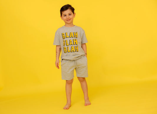 T-shirt Short Set / BLAH BLAH BLAH