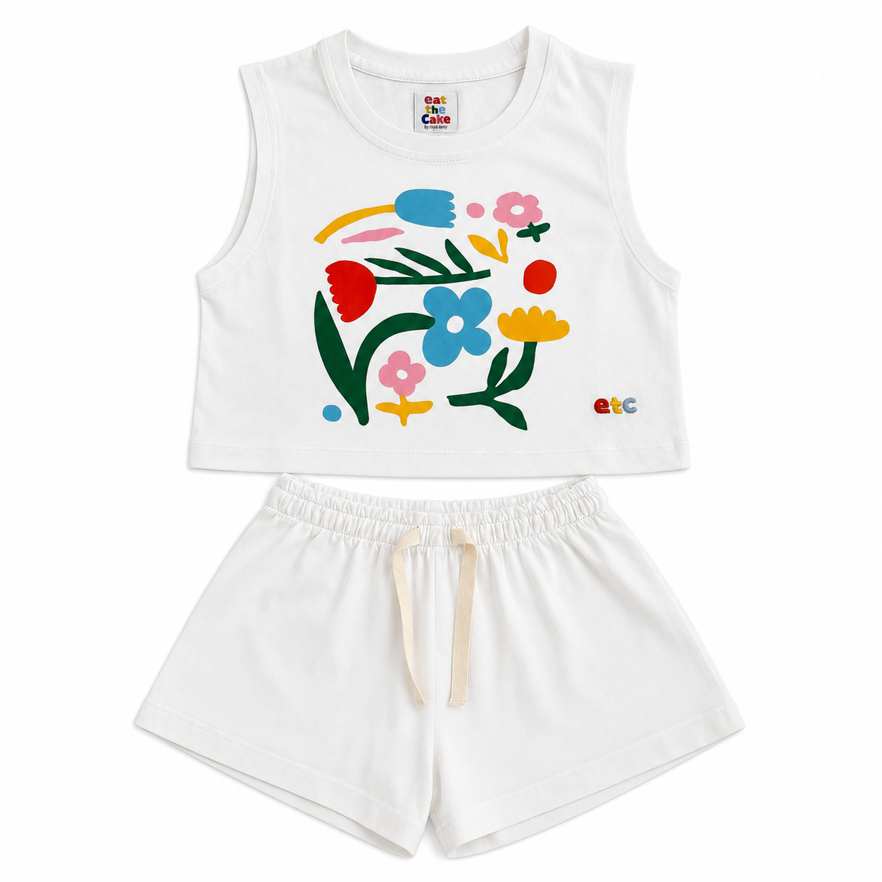 White flowers set