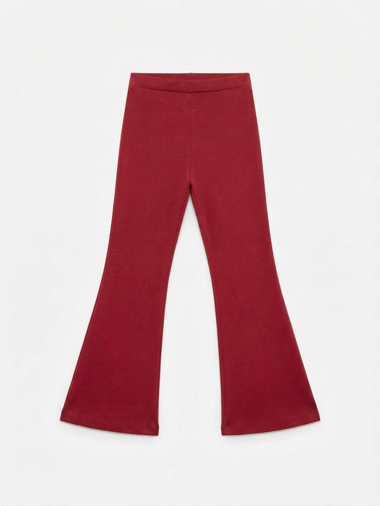 Red Flared Leggings