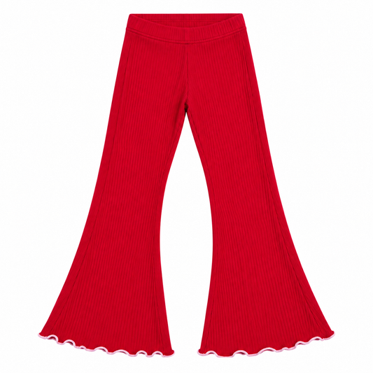 Flared etc Legging Red