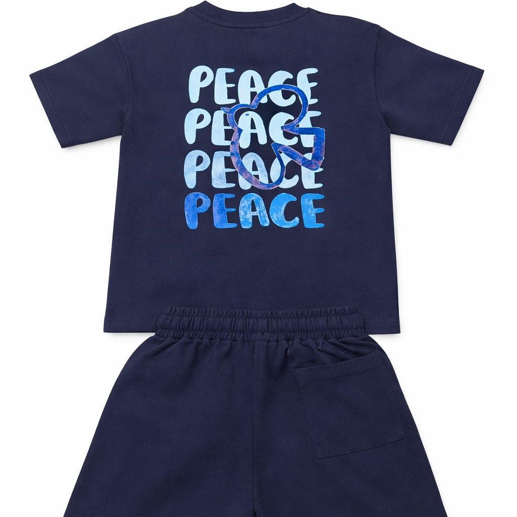 Navy blue peace set