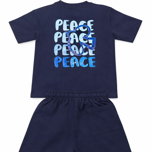 Navy blue peace set