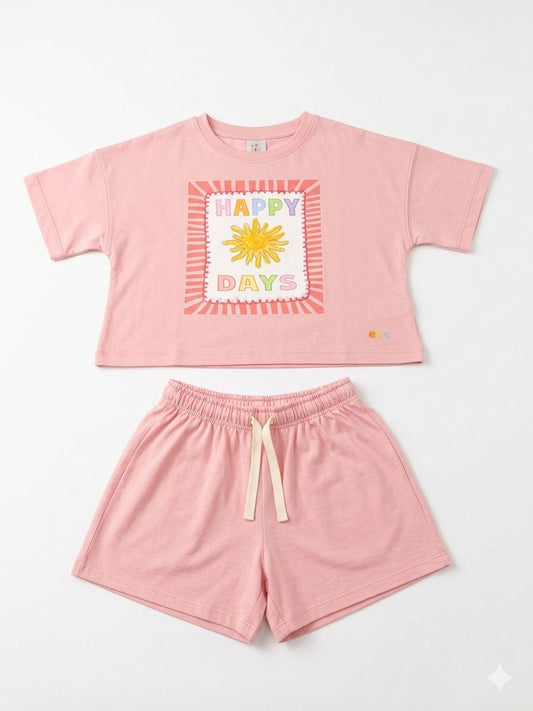 Peach set happy days