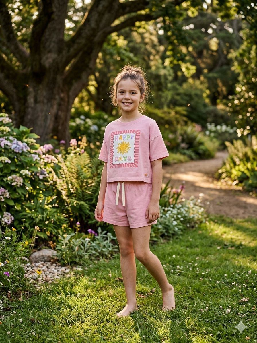 Peach set happy days