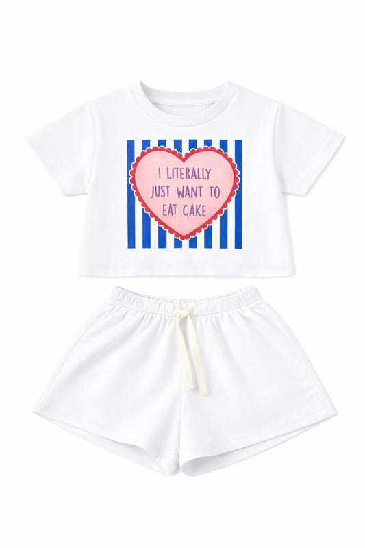 White set eat more cake